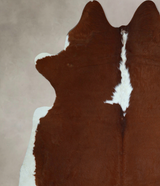 Hereford XX-Large Brazilian Cowhide Rug 7'8"H x 7'1"W #A45799 by Hudson Hides
