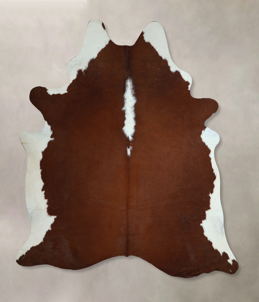 Hereford X-Large Brazilian Cowhide Rug 7'8"H x 6'6"W #A45800 by Hudson Hides