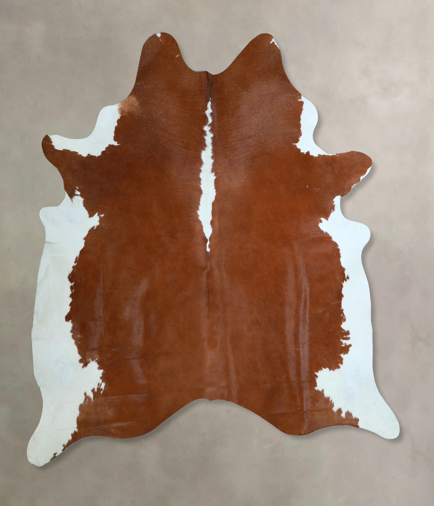 Hereford X-Large Brazilian Cowhide Rug 7'0"H x 6'6"W #A45803 by Hudson Hides