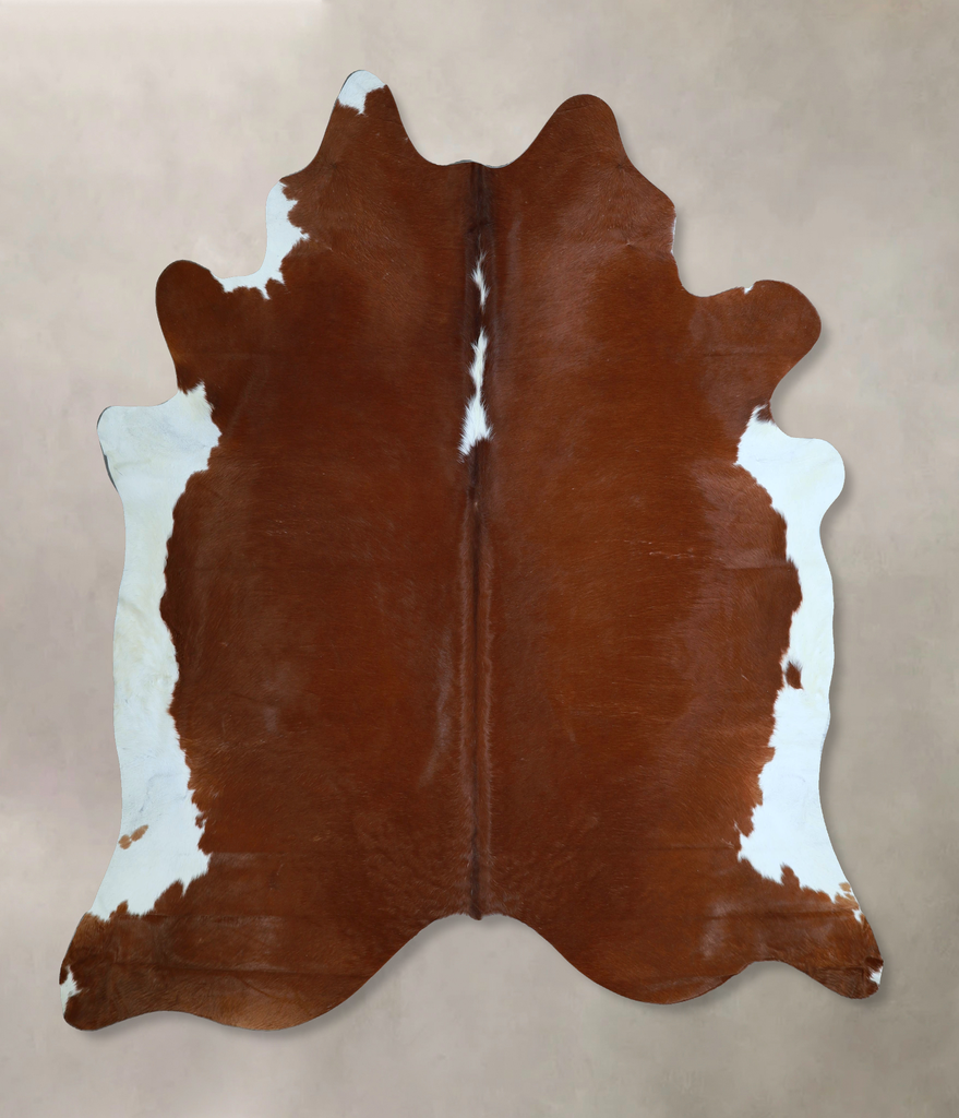 Hereford XX-Large Brazilian Cowhide Rug 7'6"H x 7'0"W #A45804 by Hudson Hides