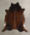 Chocolate X-Large Brazilian Cowhide Rug 6'11