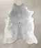 Medium Grey X-Large Brazilian Cowhide Rug 7'3