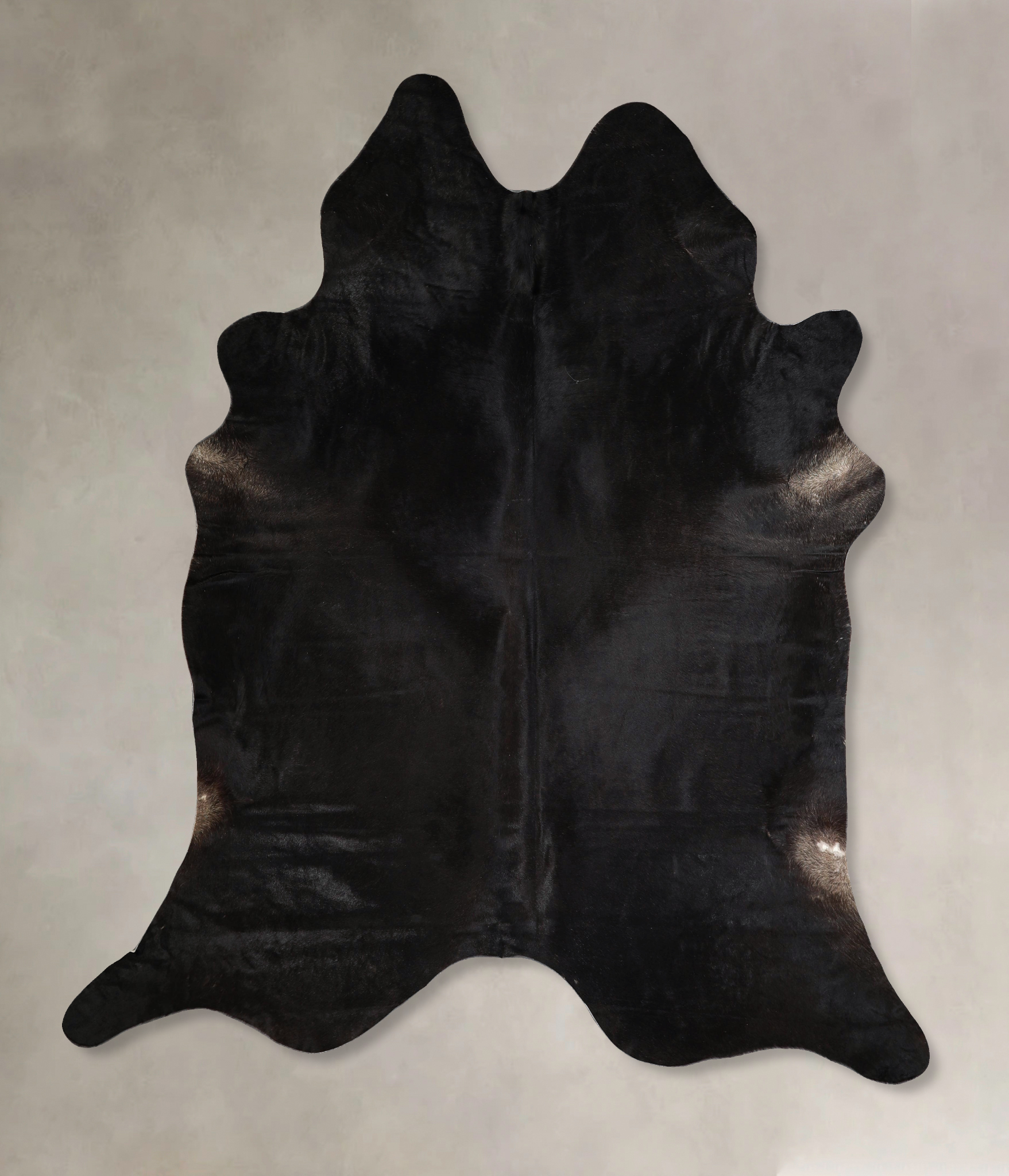 Solid Black Cowhide Rug #A45817