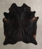 Solid Black X-Large Brazilian Cowhide Rug 7'5
