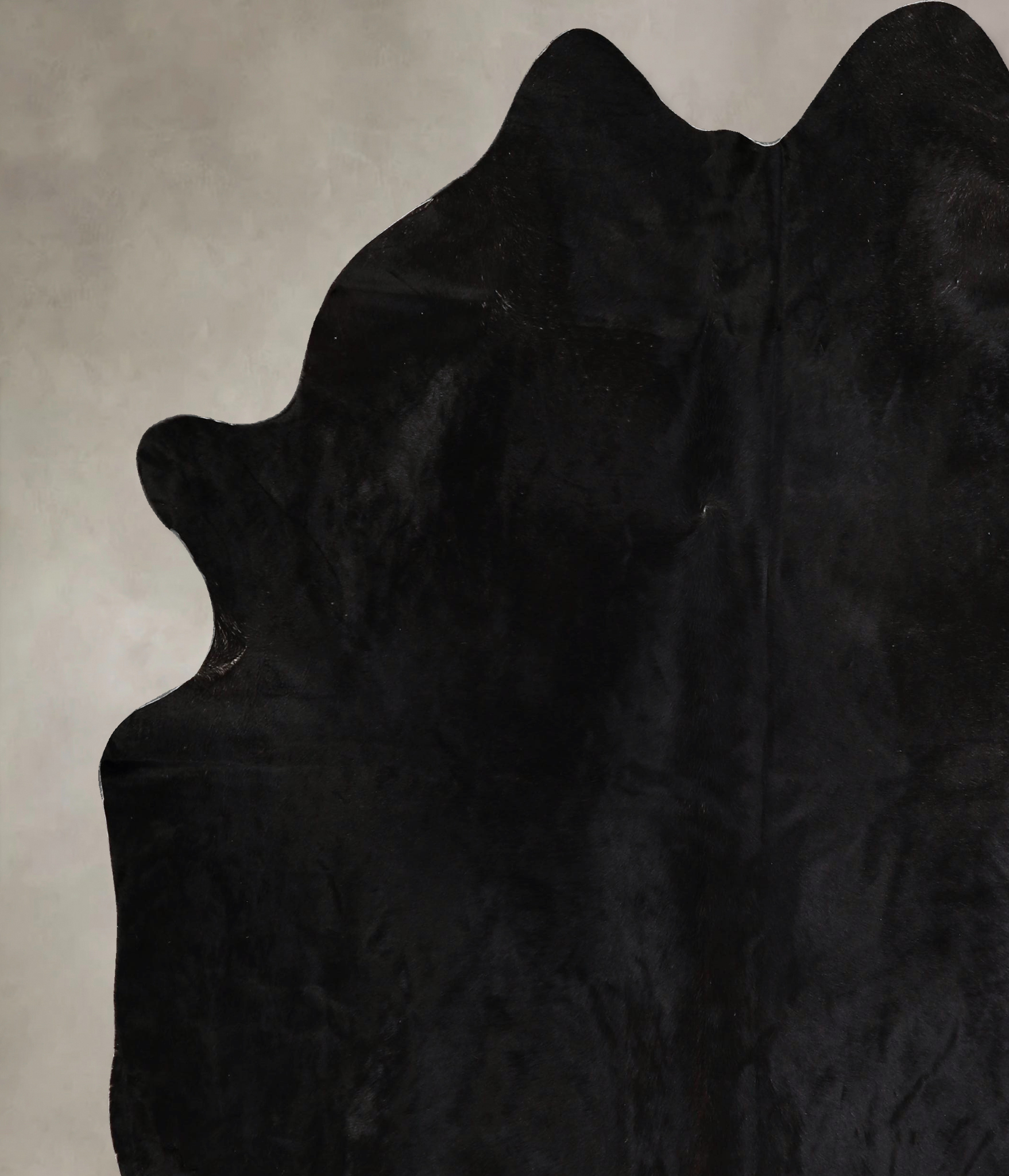 Solid Black Cowhide Rug #A45819