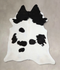 Black and White X-Large Brazilian Cowhide Rug 7'0