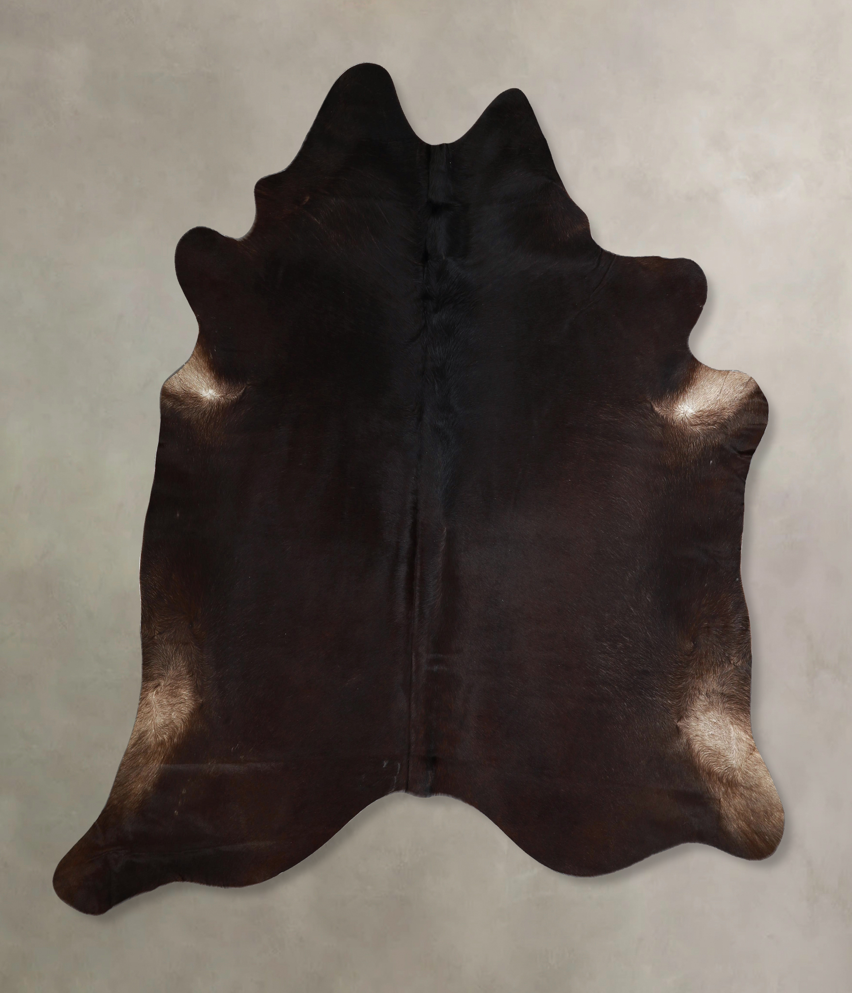 Solid Black Cowhide Rug #A45826