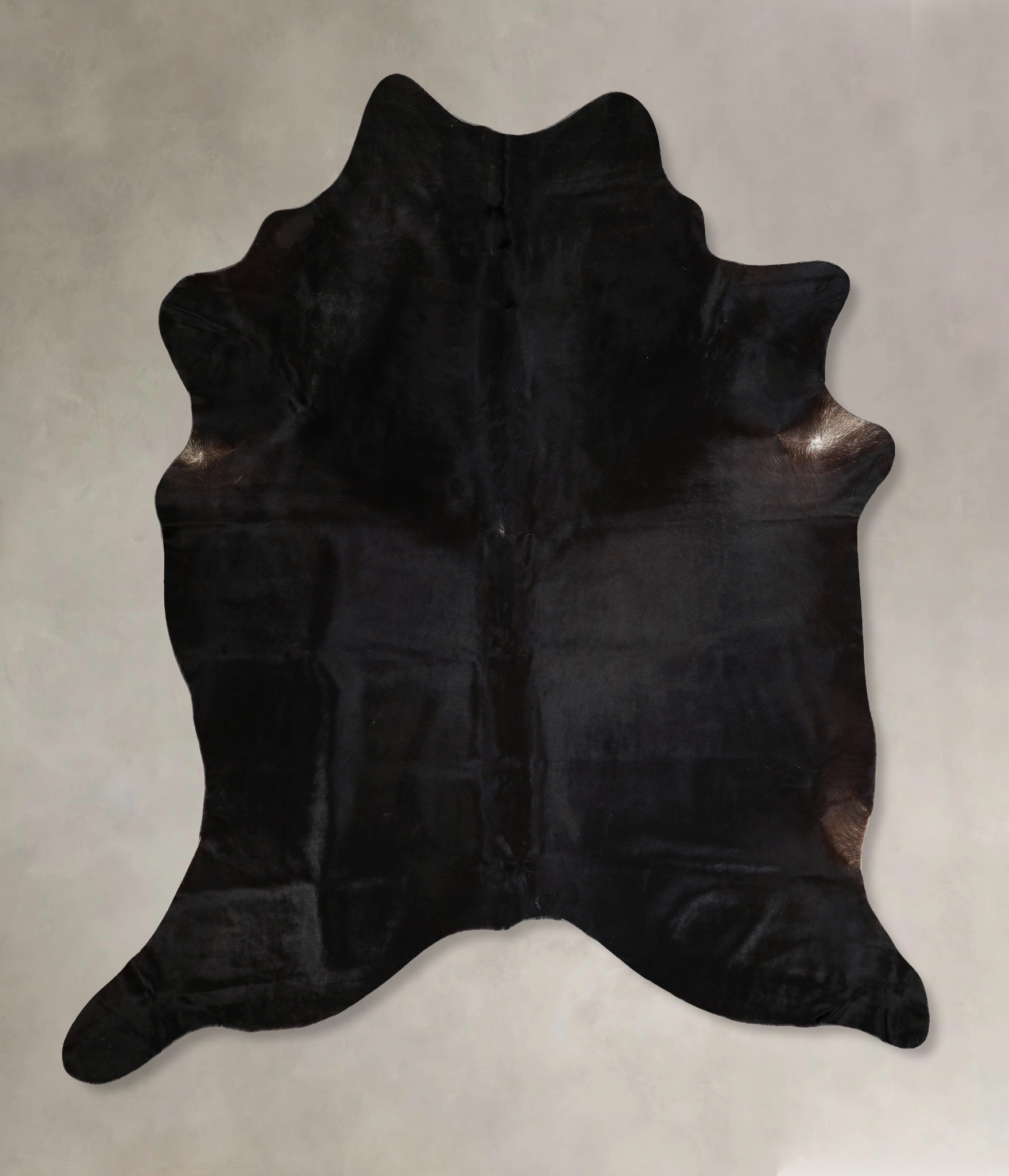 Solid Black Cowhide Rug #A45827