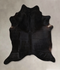 Solid Black XX-Large Brazilian Cowhide Rug 8'4