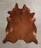 Solid Brown XX-Large Brazilian Cowhide Rug 7'5