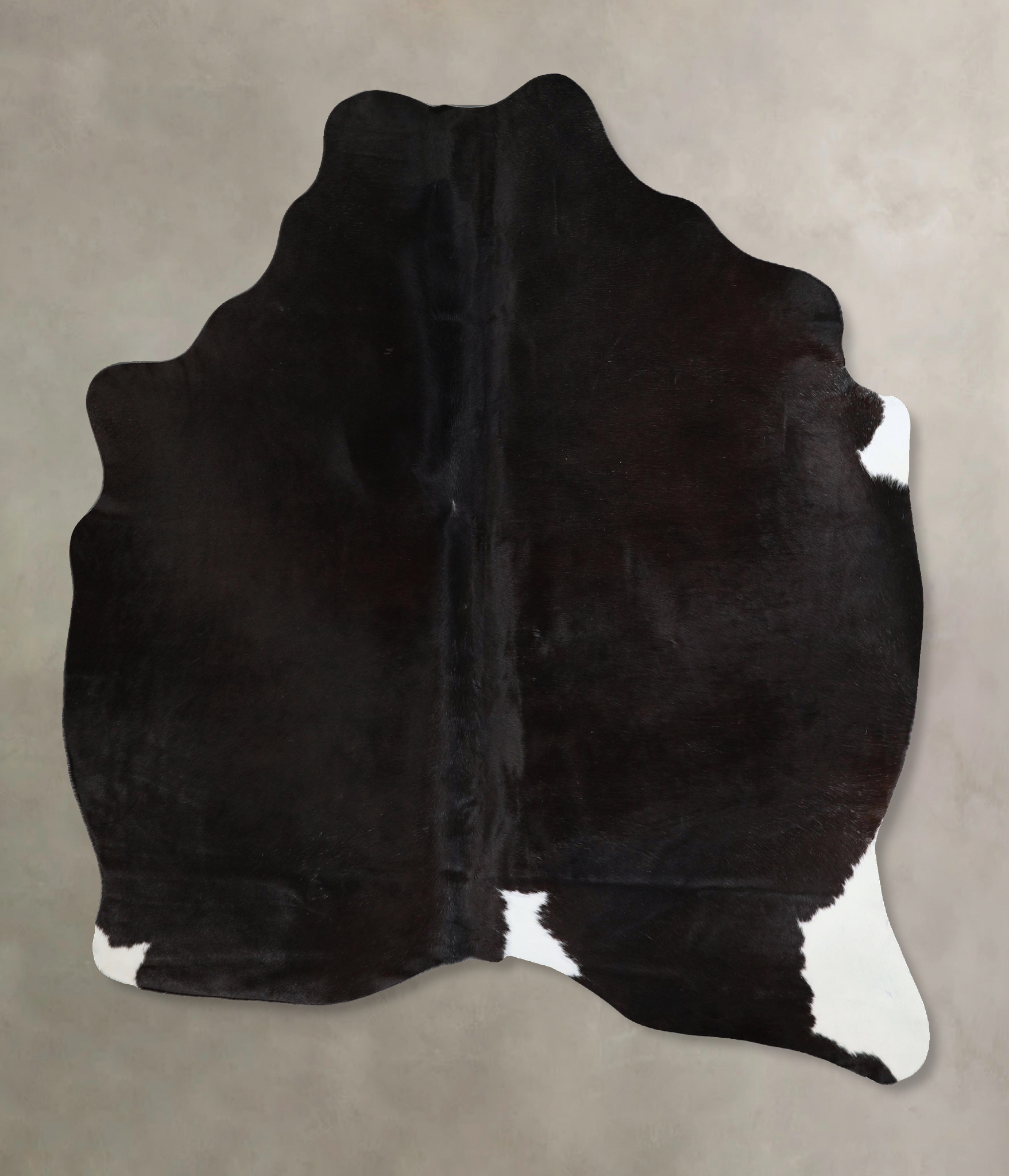Solid Black Cowhide Rug #A45834