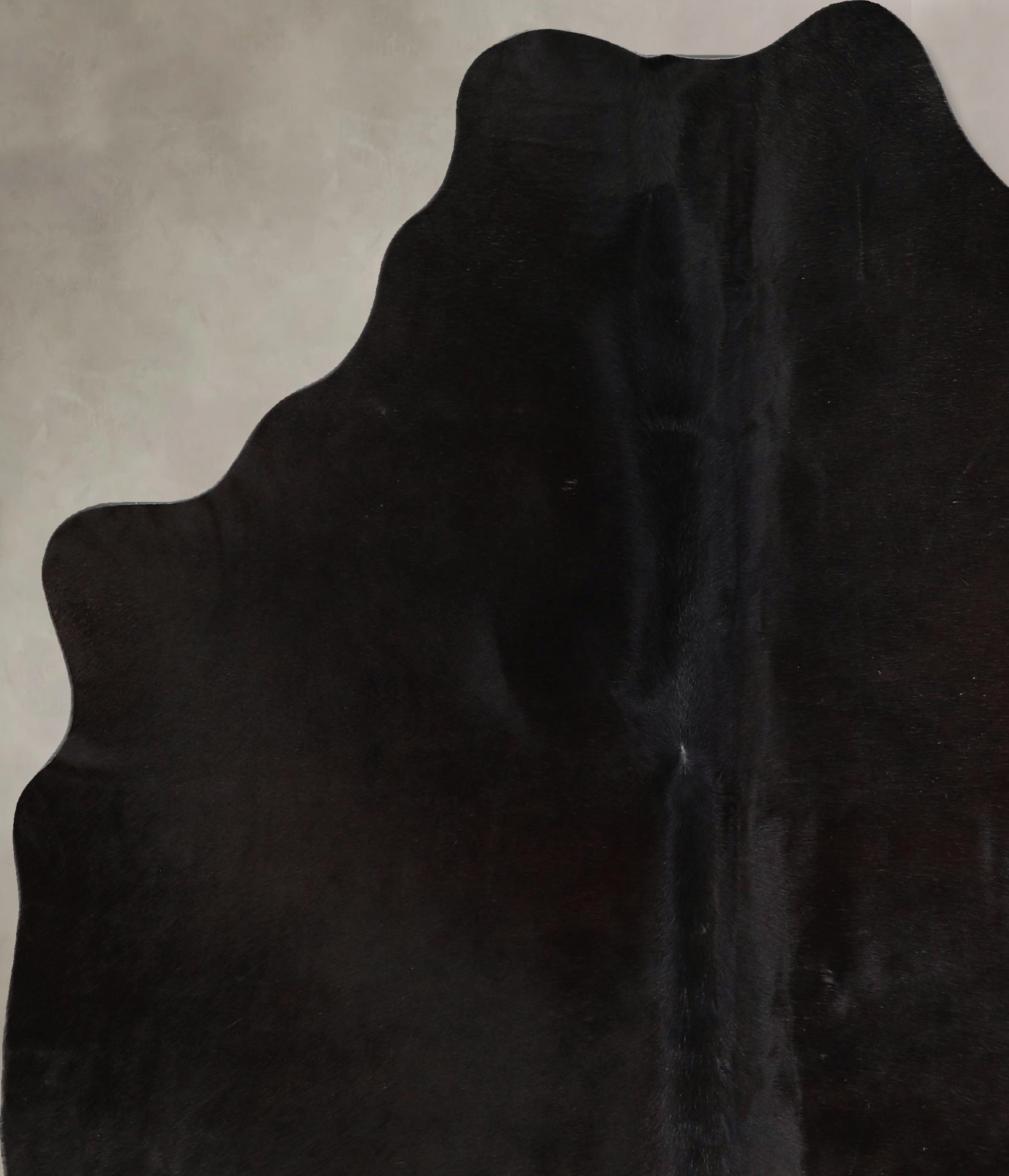 Solid Black Cowhide Rug #A45834