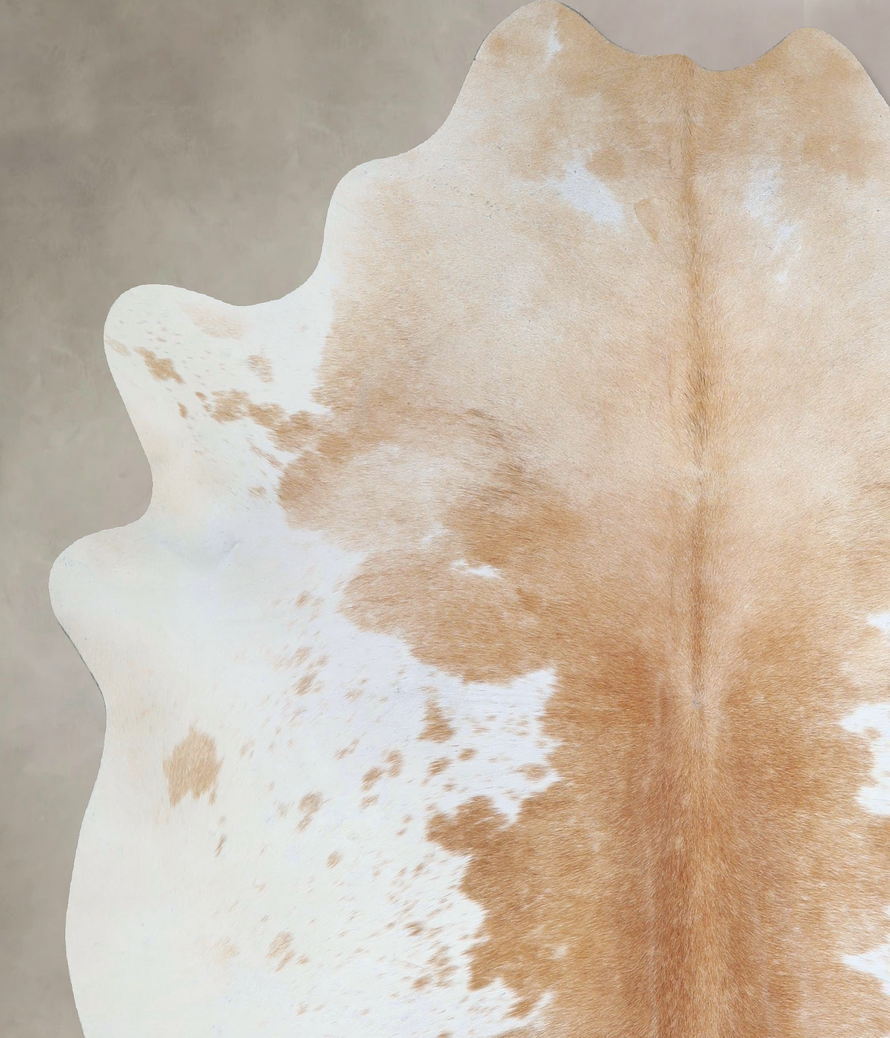 Beige and White Cowhide Rug #A45838