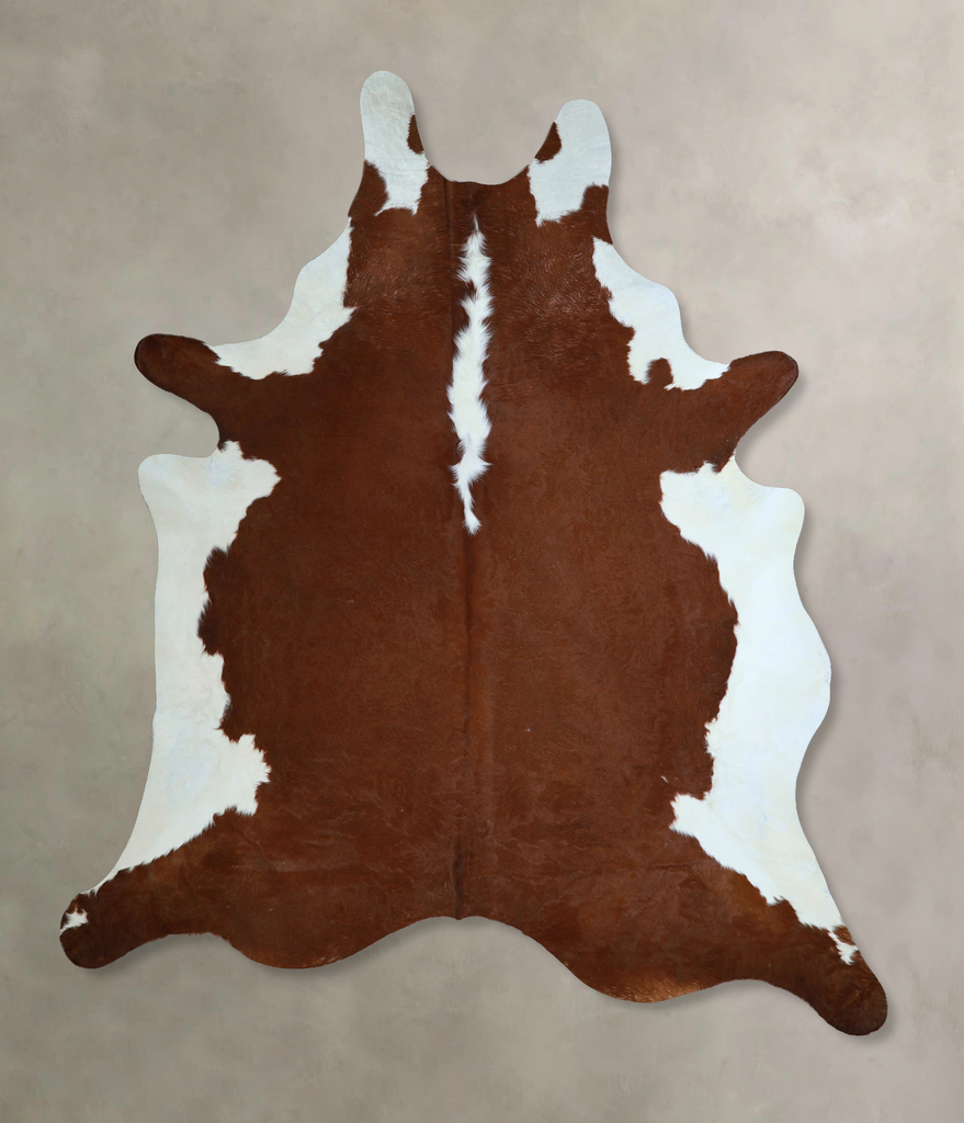 Hereford XX-Large Brazilian Cowhide Rug 8'4"H x 7'1"W #A45841 by Hudson Hides