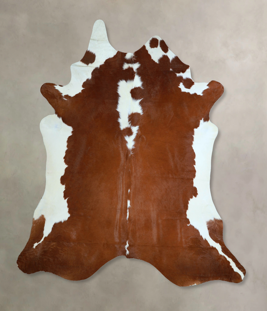 Hereford XX-Large Brazilian Cowhide Rug 7'8"H x 7'0"W #A45861 by Hudson Hides