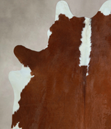 Hereford X-Large Brazilian Cowhide Rug 7'0"H x 6'6"W #A45862 by Hudson Hides