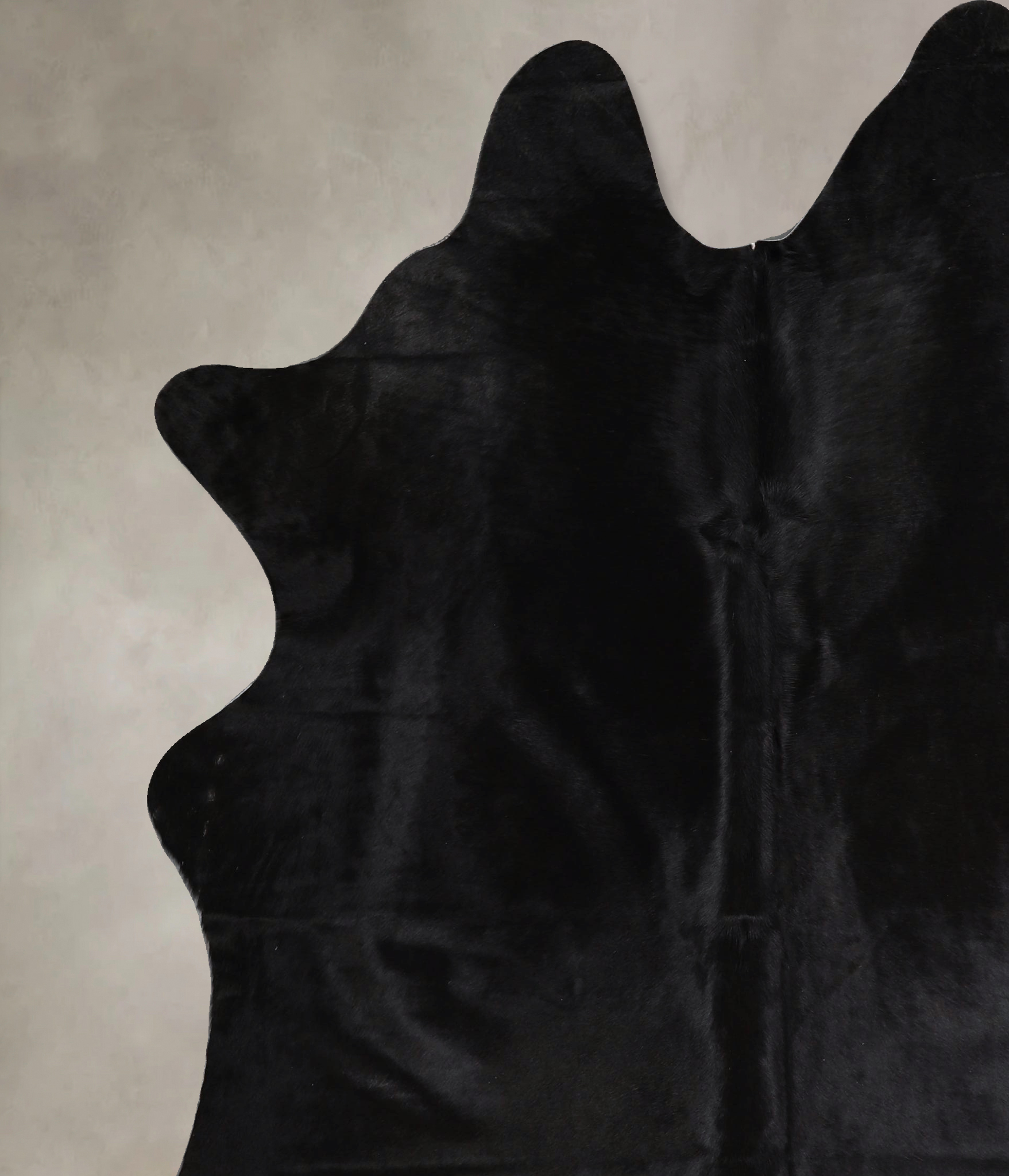 Solid Black Cowhide Rug #A45866