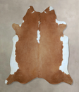 Hereford XX-Large Brazilian Cowhide Rug 8'3"H x 7'11"W #A45875 by Hudson Hides