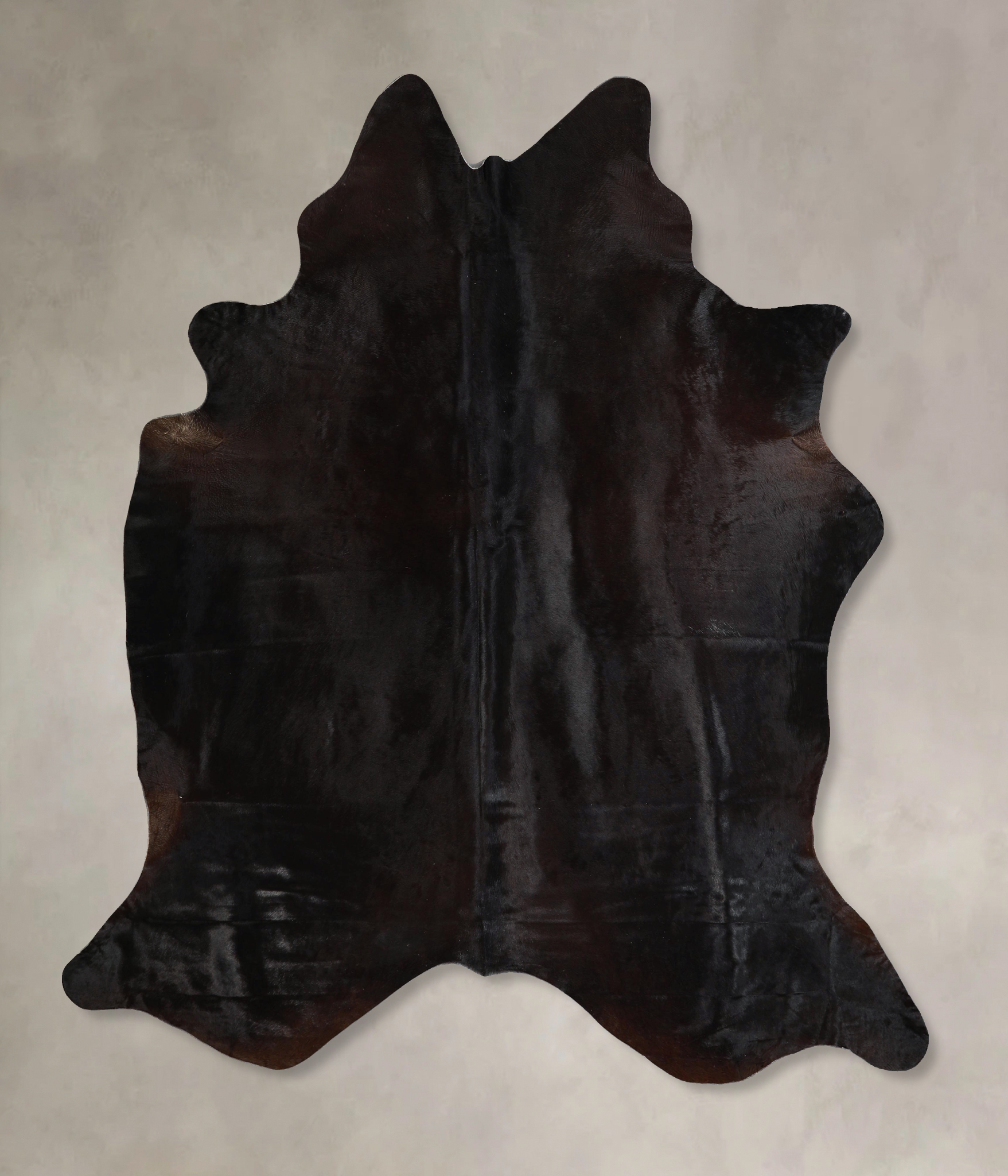 Solid Black Cowhide Rug #A45877