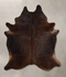 Chocolate Large Brazilian Cowhide Rug 7'2