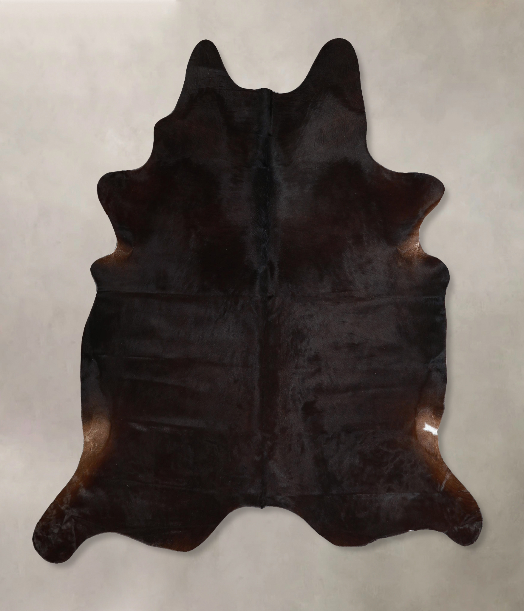 Solid Black Cowhide Rug #A45880
