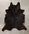 Solid Black X-Large Brazilian Cowhide Rug 6'10