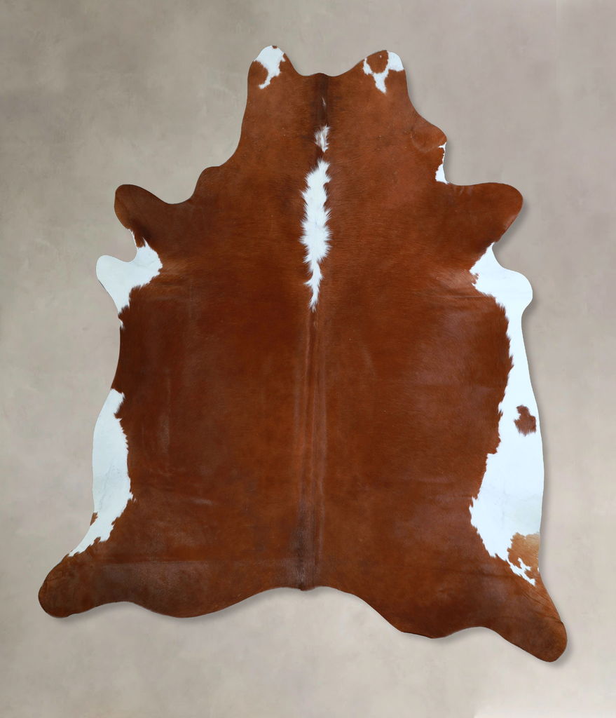 Hereford XX-Large Brazilian Cowhide Rug 7'5"H x 6'10"W #A45884 by Hudson Hides