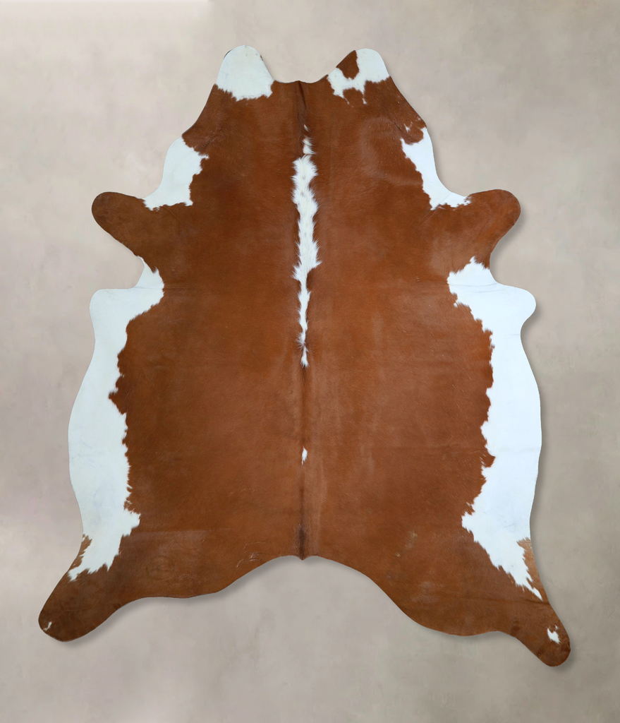 Hereford XX-Large Brazilian Cowhide Rug 8'3"H x 6'10"W #A45885 by Hudson Hides