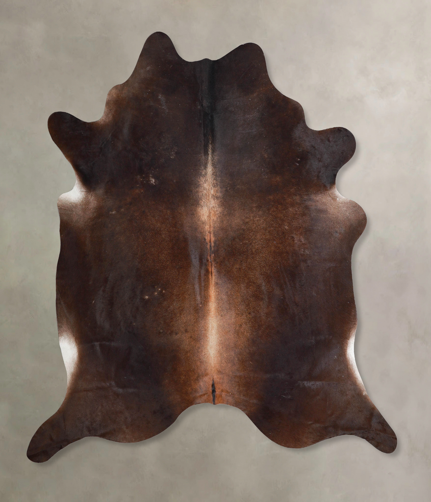 Chocolate XX-Large Brazilian Cowhide Rug 7'4"H x 6'11"W #A45894 by Hudson Hides