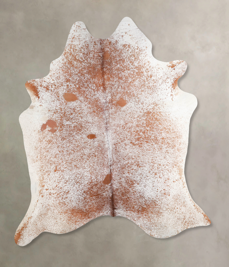 Salt and Pepper Brown X-Large Brazilian Cowhide Rug 7'6"H x 6'3"W #A45898 by Hudson Hides