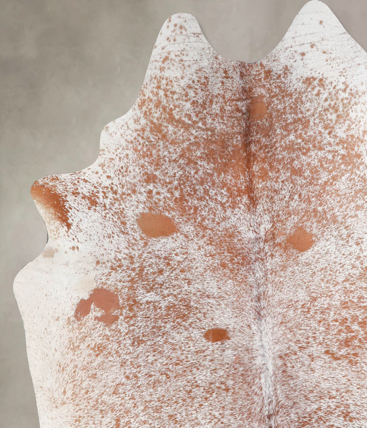 Salt and Pepper Brown X-Large Brazilian Cowhide Rug 7'6"H x 6'3"W #A45898 by Hudson Hides
