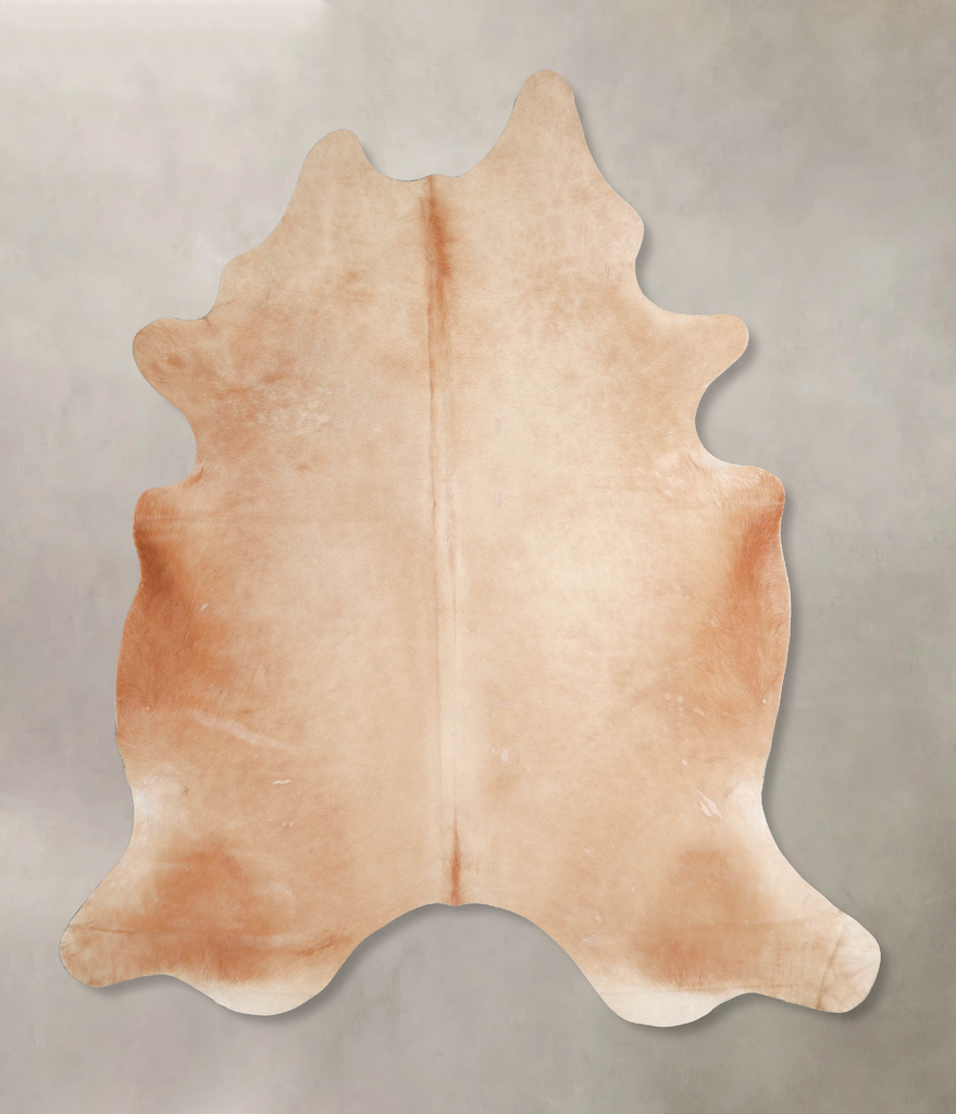 Beige XX-Large Brazilian Cowhide Rug 7'11"H x 7'0"W #A45902 by Hudson Hides