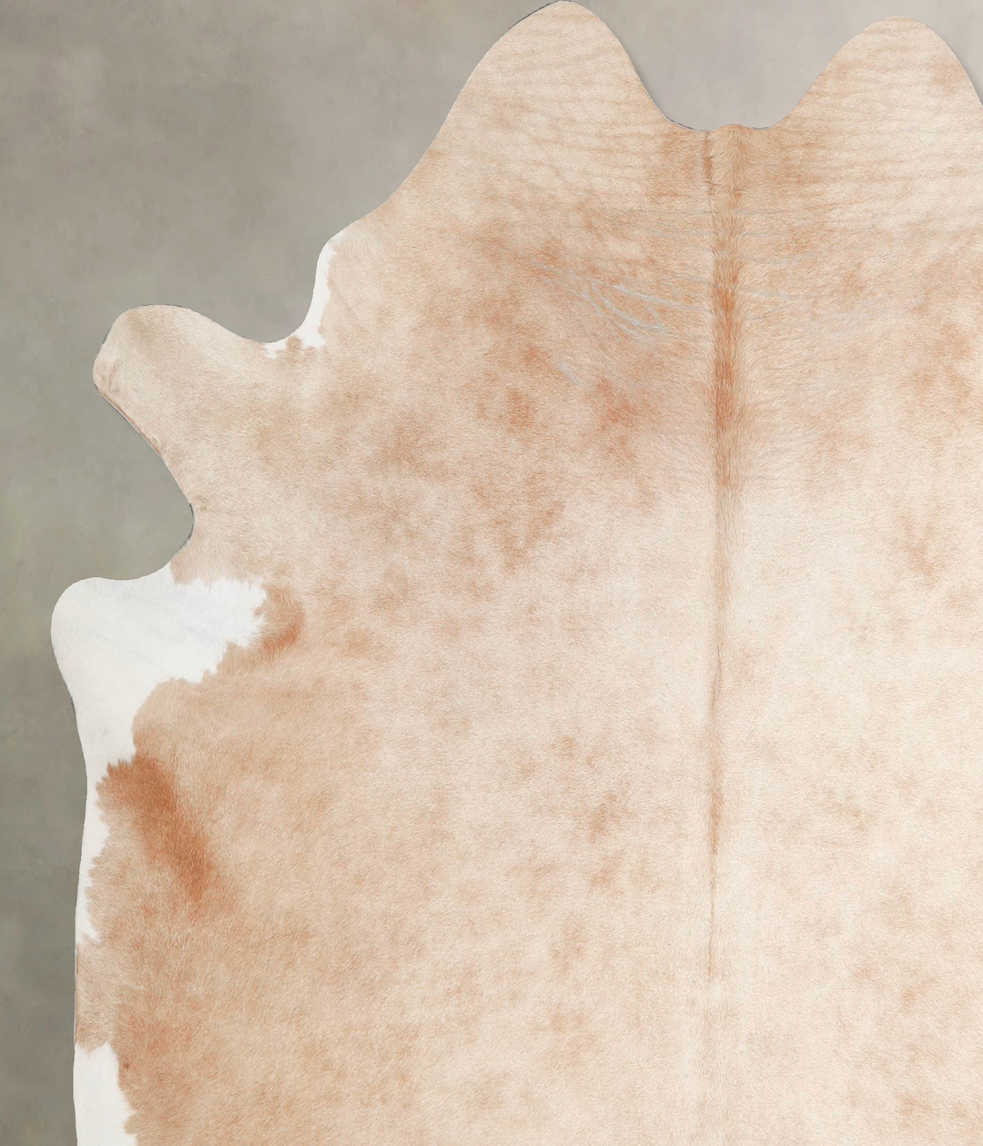 Beige X-Large Brazilian Cowhide Rug 6'9"H x 6'4"W #A45904 by Hudson Hi