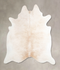 Ivory with Beige X-Large Brazilian Cowhide Rug 6'5