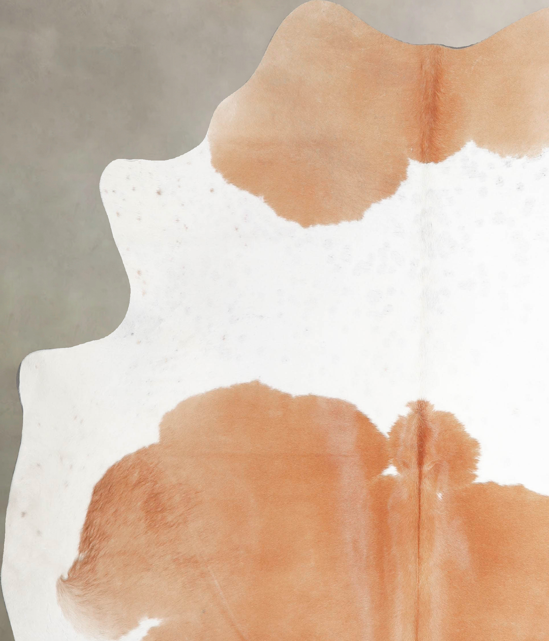 Beige and White X-Large Brazilian Cowhide Rug 6'10"H x 5'11"W #A45914 