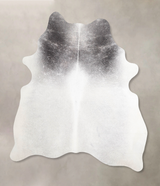 Medium Grey Large Brazilian Cowhide Rug 6'8"H x 5'7"W #A45934 by Hudson Hides
