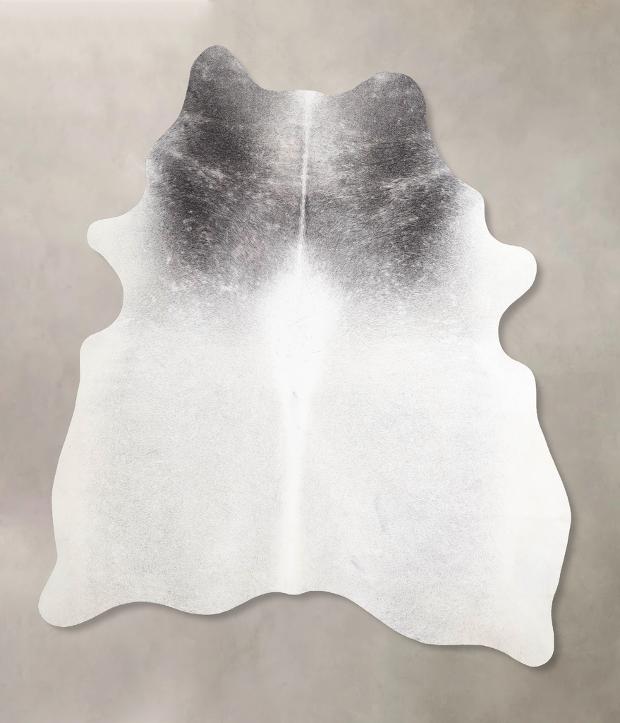 Medium Grey Large Brazilian Cowhide Rug 6'8"H x 5'7"W #A45934 by Hudson Hides