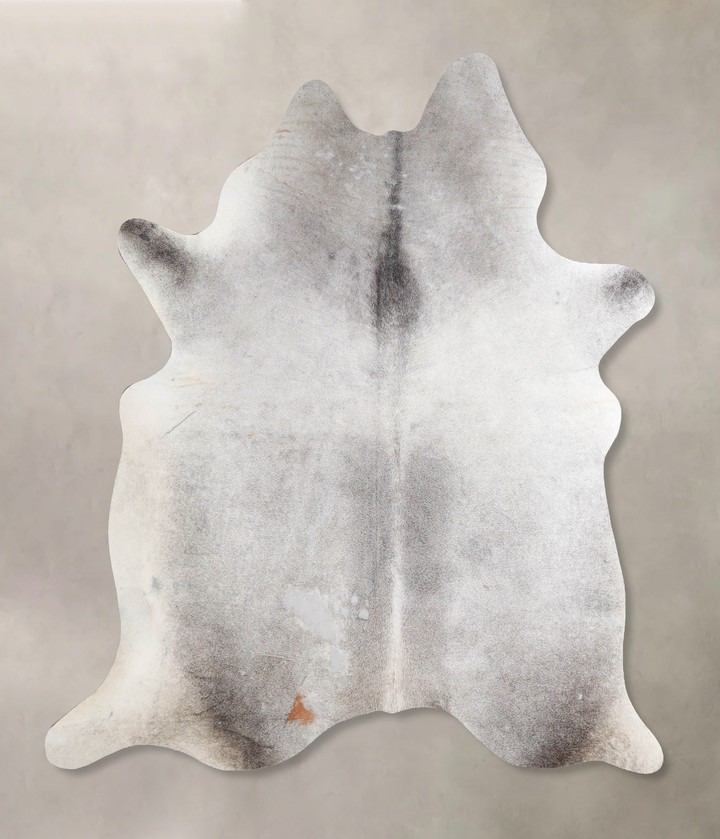 Medium Grey X-Large Brazilian Cowhide Rug 6'10"H x 6'4"W #A45935 by Hudson Hides