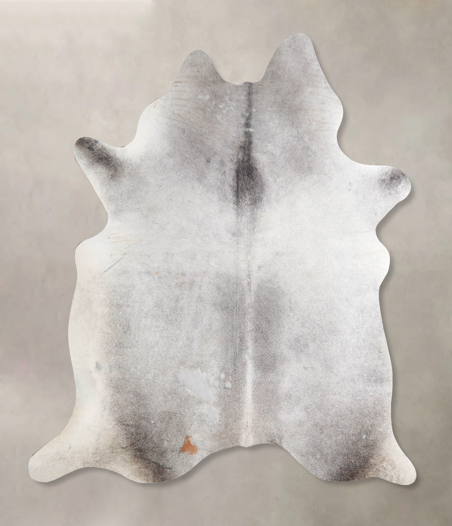 Medium Grey X-Large Brazilian Cowhide Rug 6'10"H x 6'4"W #A45935 by Hudson Hides