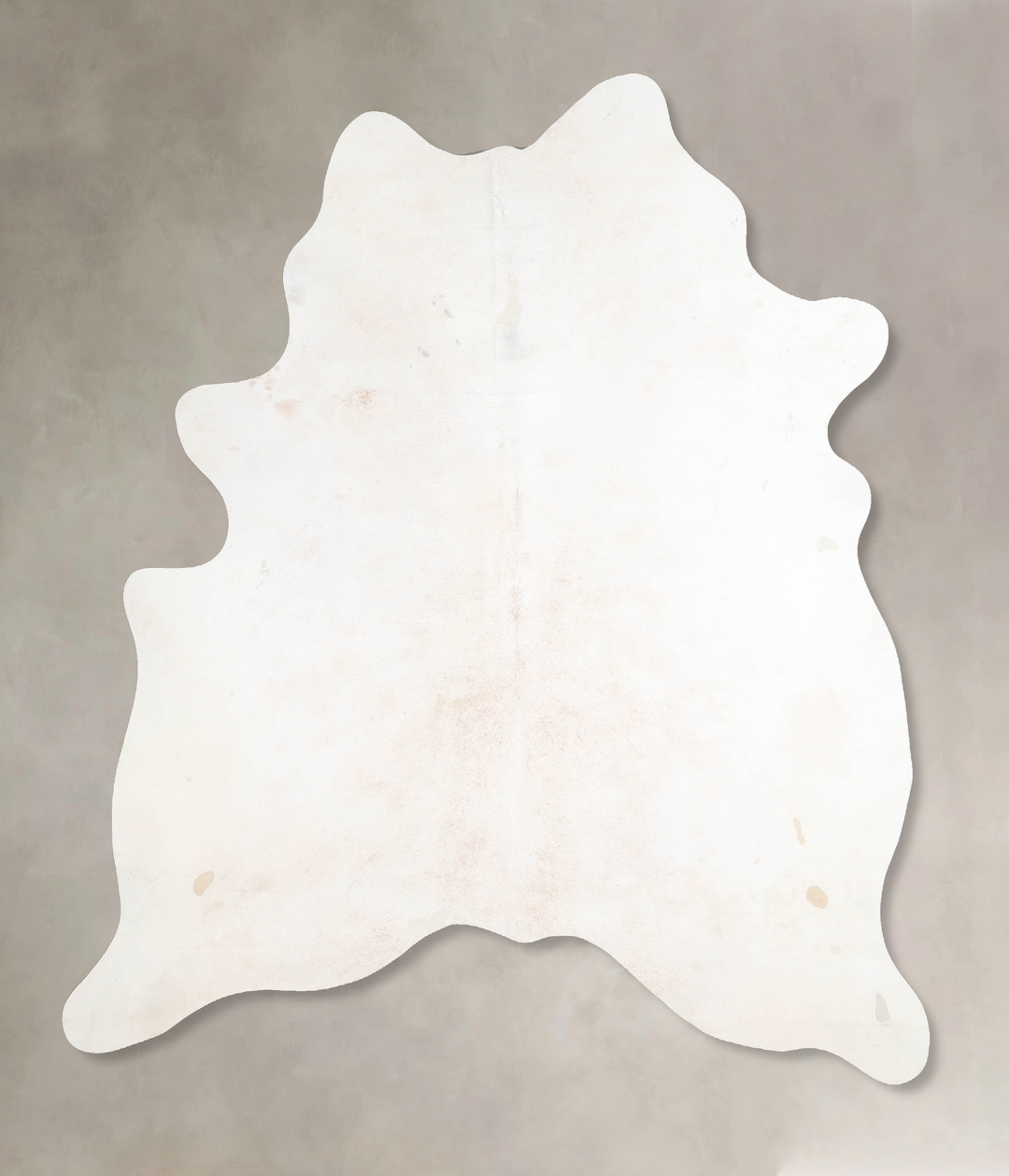 Ivory with Beige Large Brazilian Cowhide Rug 6'9"H x 5'10"W #A45936 by