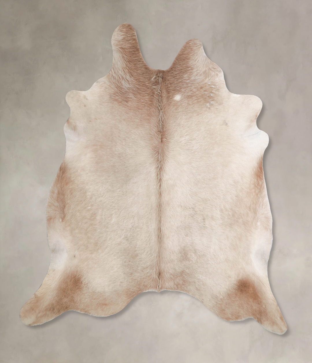 Champagne X-Large Brazilian Cowhide Rug 7'4"H x 6'10"W #A45939 by Huds