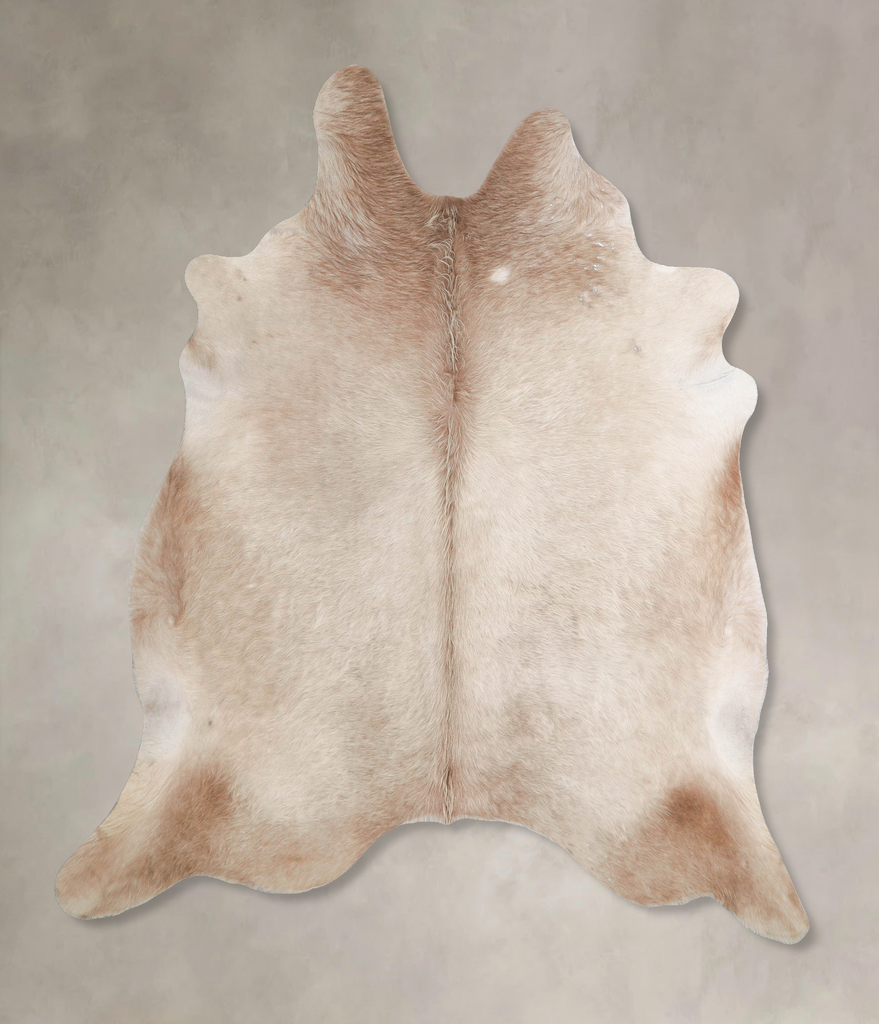 Champagne X-Large Brazilian Cowhide Rug 7'4"H x 6'10"W #A45939 by Hudson Hides
