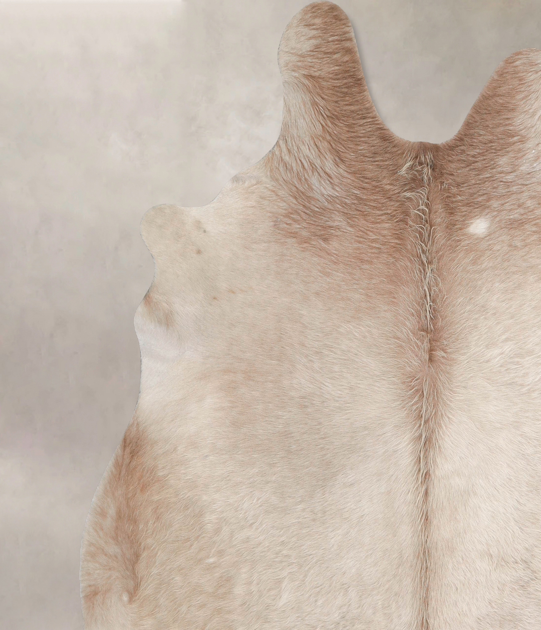 Champagne X-Large Brazilian Cowhide Rug 7'4"H x 6'10"W #A45939 by Huds