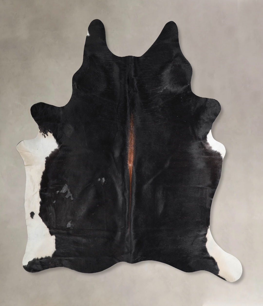 Black and White X-Large Brazilian Cowhide Rug 7'2"H x 6'1"W #A45958 by