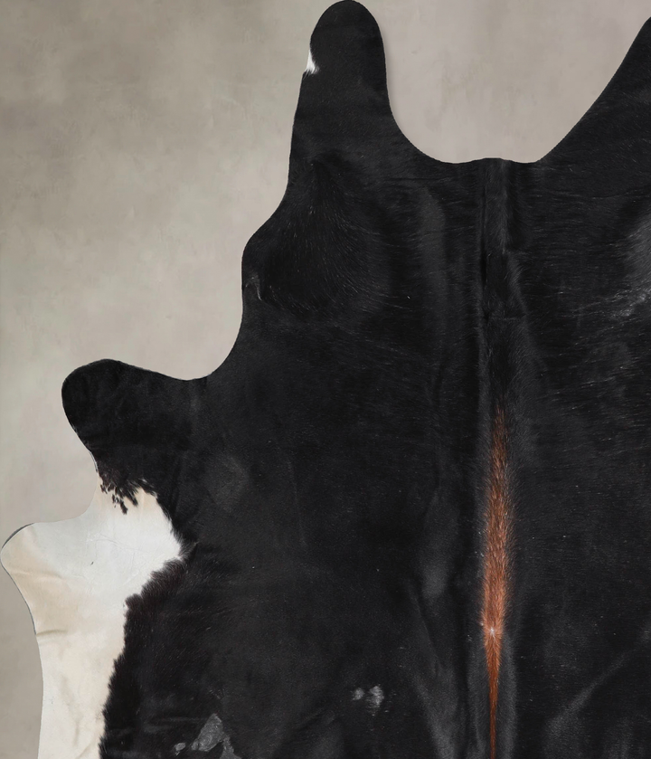 Black and White X-Large Brazilian Cowhide Rug 7'2"H x 6'1"W #A45958 by Hudson Hides