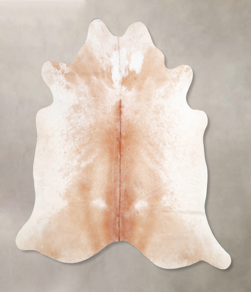Light Caramel X-Large Brazilian Cowhide Rug 6'5"H x 6'6"W #A45967 by Hudson Hides