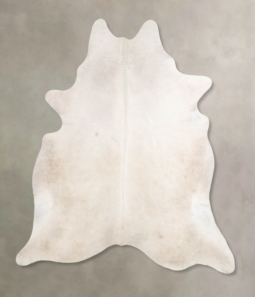 Champagne XX-Large Brazilian Cowhide Rug 7'3"H x 6'10"W #A45970 by Hudson Hides