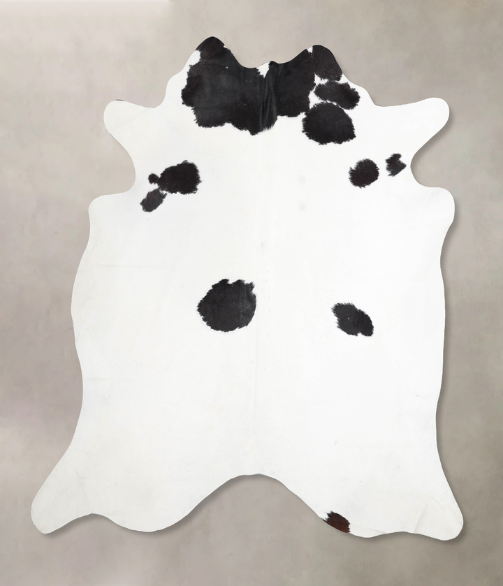 Black and White X-Large Brazilian Cowhide Rug 7'3"H x 6'11"W #A45972 by Hudson Hides