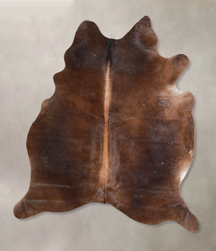 Chocolate Large Brazilian Cowhide Rug 6'2"H x 5'8"W #A45974 by Hudson Hides