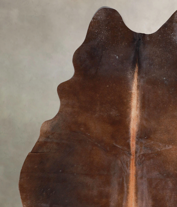 Chocolate Large Brazilian Cowhide Rug 6'2"H x 5'8"W #A45974 by Hudson Hides